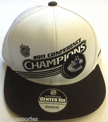 NHL Vancouver Canucks Reebok Stanley Cup 2011 Champions Snap Back Cap Hat NEW! • $24.99