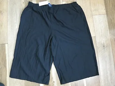 $12.99 • Buy Swimsuits For All Women's Black Cover Up Crop Pants Sz 24 NWT 