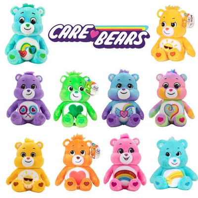 £7.99 • Buy Official 22cm Care Bears Collectible Soft Toys Kids Cuddly Gifts Glitter New UK