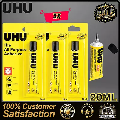 3x UHU All Purpose Adhesive Glue 20ML • £10.81