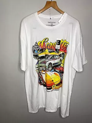 NWT XL Men's Muscle Cars Beach Tan Tee Shirt Short Sleeve Crew Neck  • $15.99