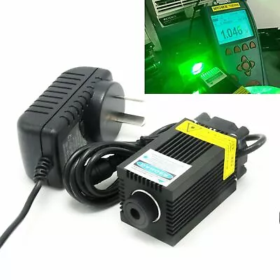 Focusable Green 520nm 1000mW Dot 1W Laser Diode Module Engraving 12V Adapter • £157.07