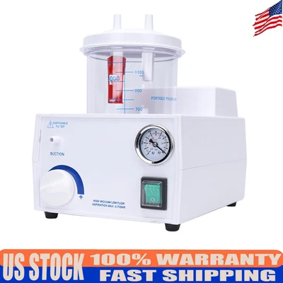 $137.75 • Buy Portable Phlegm Suction Device Emergency Medical Vacuum Aspirator Machine 1000mL