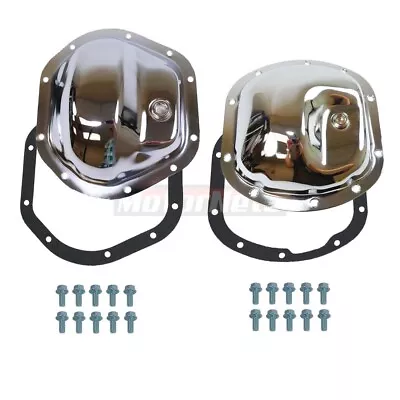 Jeep CJ-5 Series Chrome Differential Covers Gasket Bolts Dana 30 Front 44 Rear • $65.99