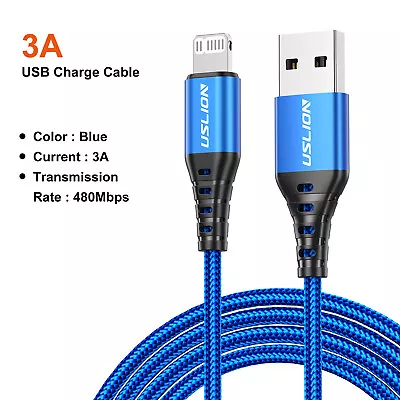 Fast Charger Sync USB Cable For Apple IPhone 6 7 8 X XS XR 11 12 13 14 Pro IPad • £4.49