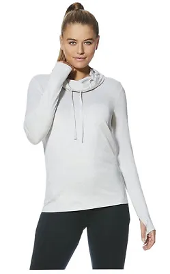 Ladies F+f Tesco Sports Lounge Top Hoodie Cowl Neck Active Thin Knit Stores Gym • £5.99