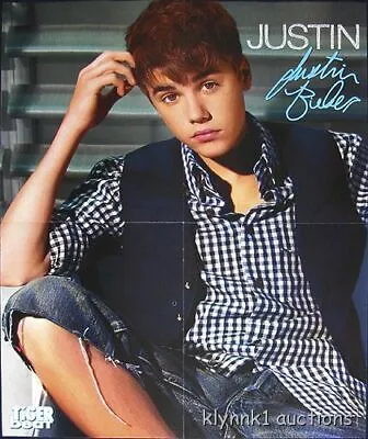 $7.88 • Buy Justin Bieber 3 Posters Centerfold Lot 2314A Ross Lynch Taylor Lautner On Back