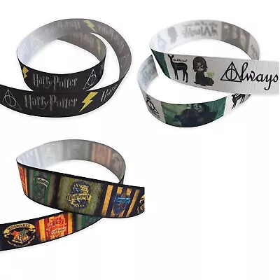 1m Cartoon Harry Potter 1in 25mm Craft Ribbon Card Making Headband Bows Cakes • £0.99