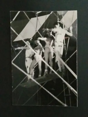 Circus Highwire Performance By The Jimenez Family Vintage Photo • $7.95