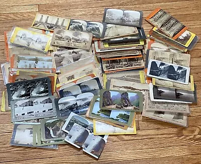 Antique Lot Of 100 Stereoscope Cards (Buffalo NY  Niagara Falls  Bridges Exc ) • $179.10