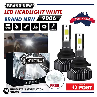 2PCS 9006 HB4 LED Headlight Globes High Or Low Beam Bulbs 60W 6000LM 6000k White • $24.99
