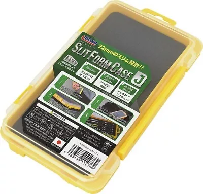 Meiho Versus Slit Form J Tackle Box Foam Insert Storage Case Clear/Yellow • $16.17