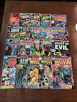 20 Marvel Bronze Age Horror Sci-fi Lot Where Monsters Dwell Vault Of Evil + More • $43