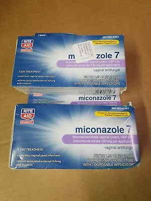 2 Rite Aid Miconazole 7 Vaginal Antifungal 7 Day Treatment Compare To Monistat  • $21.99