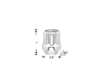 (1) CHROME OPEN END SPLINE DRIVE M14x1.5 LUG NUT SINGLE ITEM - 7 Spline • $3.75