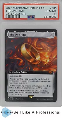 2023 Mtg Tales Of Middle-earth 380 The One Ring Extended Art Psa 10 • $53.35