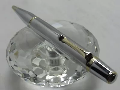 Gorgeous High Quality Montefiore Polished Silver Twist Ball Point Pen • $58.99