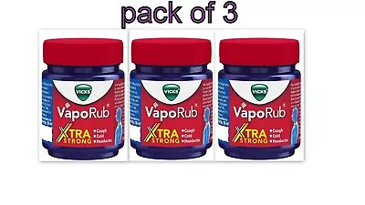 Pack Of 3  Vicks VapoRub Xtra Strong - 50 Ml Free Ship • $20.90