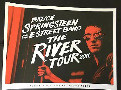 Original Bruce Springsteen Oakland Ca 2016 River Tour Ltd #/350 Poster Print • $177.77