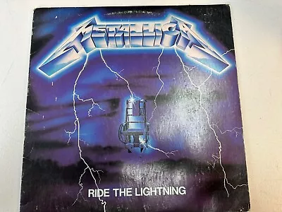 Metallica Ride The Lightning Vinyl LP 1984 Megaforce Records MRI769 First Press • $100