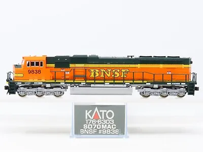 N Scale KATO 176-6303 BNSF Railway SD70MAC Diesel Locomotive #9838 • $149.95