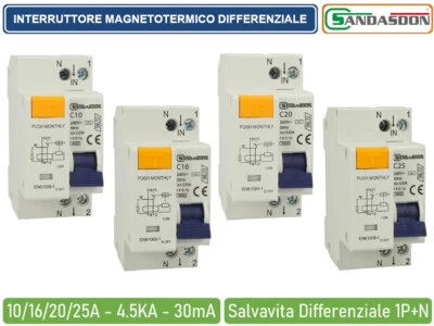 Salvavita 16A - Fusibile Automatico Per Impianti Elettrici