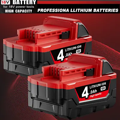 2X For-Milwaukee M-18 Lithium XC 4.0Ah Extended Capacity Battery 48-11-1860 NEW • $43.92