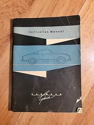 Original VW KARMANN GHIA Instruction/Owner's MANUAL 1962 • $49.99