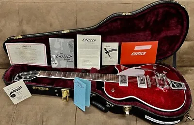 In Store – G6129T Gretsch Players Edition Jet FT With Bigsby Red Sparkle 2020 • $4199