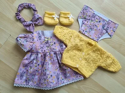 £13.99 • Buy Baby Annabell /Luvabella 17 To 19 Inch Dolls 5 Piece Bunnies Dress Set (53)