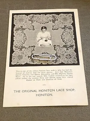 ‘The Original Honiton Lace Shop Honiton’ Devon Unposted • £4.75