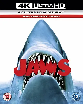 Jaws 4k Remastered Uhd Blu-ray 45th Anniversary Edition 1975 Brand New Sealed 📀 • £15.95