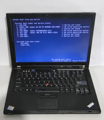 Lenovo ThinkPad T400 Intel Core 2 Dual 2.4GHz 3GB RAM 500GB HDD No OS 11724-12 • $152.95