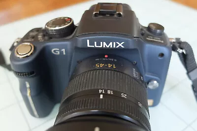 Panasonic Lumix G1 Blue Body & 14-45mm Lens - Mint! • $279