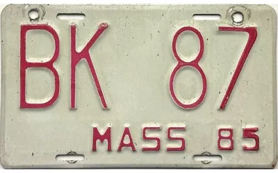 1985 Massachusetts BLUE KNIGHTS MOTORCYCLE License Plate #87 Police Biker Club • $29.99