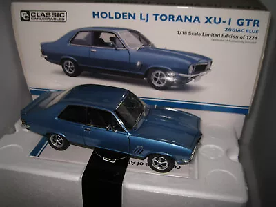 $279.99 • Buy Classic 1/18 Holden Torana Lj Gtr Xu1 Zodiac Blue Ltd Edotion #18782
