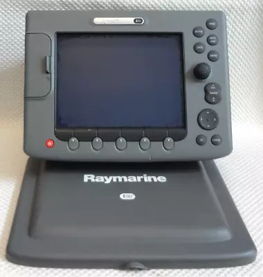 RAYMARINE E80 E02011R MARINE GPS CHART PLOTTER FISHFINDER RADAR MFD W/ SUN COVER • $379.99