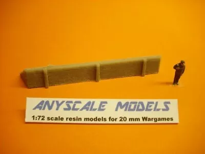 Wargame Terrain 20 Mm Timber Reinforced Barricade 1/72 Scale            0149 • £3.50