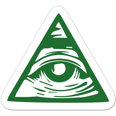 Mason Eye Masonic Car Bumper Sticker Decal 4  X 4  • $3