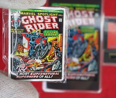  MARVEL SPOTLIGHT  Comics #5 Ghost Rider -1 Oz .999 Fine Silver Art Bar With COA • $82.95