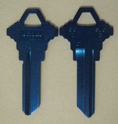 $3.69 • Buy 2 Blue Blank House Keys For Schlage Locks Sc1 Can Be Punched To Your Code