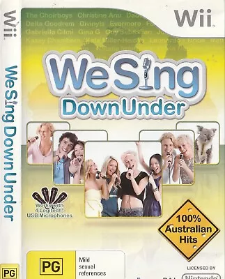 Wii - We Sing - Down Under (Manual Included - Very Good Condition) • $16.50