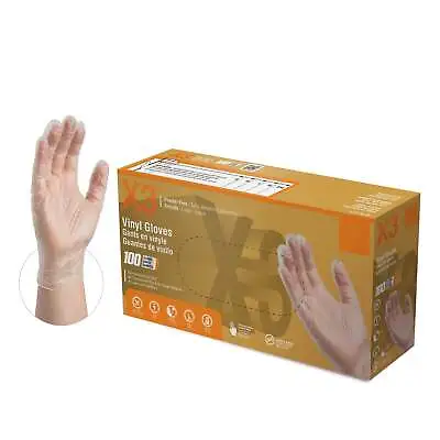 GPX3 Vinyl Gloves Clear 3 Mil Industrial Latex-Free Food-safe • $59.98