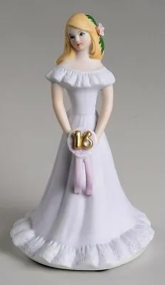 Musical Growing Up Girls BLONDE AGE 16 Porcelain New Gift Boxed Free Postage • $150
