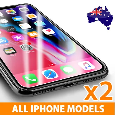 $3.40 • Buy 2x Scratch Resist Tempered Glass Screen Protector Apple IPhone XS Max XR 8 Plus