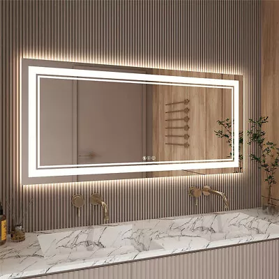 Full-Length Makeup Dressing Mirror LED Lighted Wall Mounted Bathroom Mirror  • $179.91