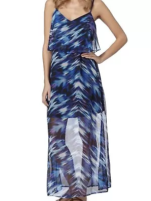 Ladies Matthew Williamson Layered Maxi Beach To Bar Dress Size 10 • £19.99