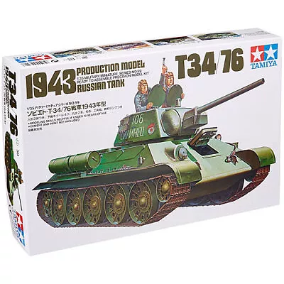 TAMIYA 35059 T34/76 1943 Russian Tank 1:35 Military Model Kit • £19.95