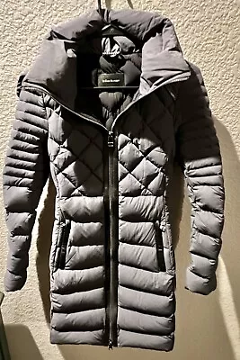 Mackage Montreal Hooded Down Puffer Jacket With Leather Trim Size XSmall • $149.99