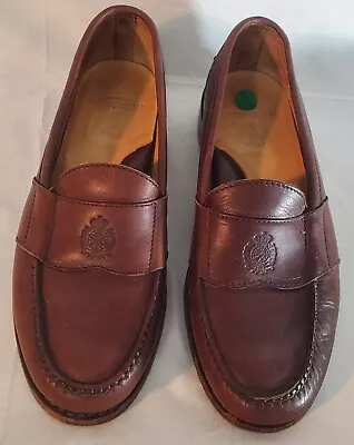 *Vintage Polo Ralph Lauren Men's Calf  Leather Loafers Brown Men's 10D  • $44.98